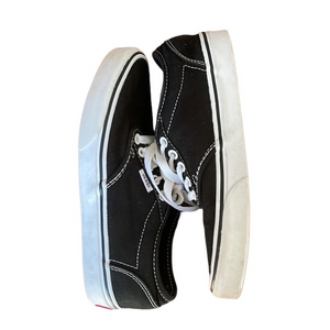 Vans Atwood Black Canvas Lace Up Sneakers Skate Streetwear‎ Women’s Size 6.5